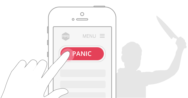 GuardianMPS Press Panic Alarm button graphic